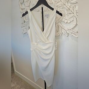 NWT Classy Elegant Cream Asymmetrical Dress by SIENA Size 2